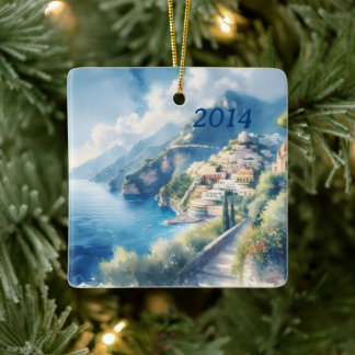 Amalfi Positano Romantisch Reizen Jubileum Cadeau Keramisch Ornament