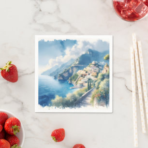 Amalfi Positano Romantisch Reizen Jubileum Cadeau Servet