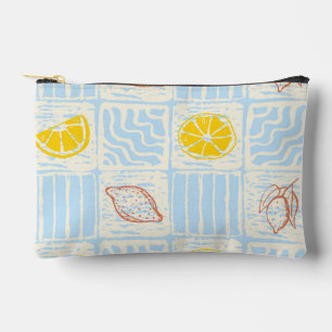 Amalfi stijl naadloos patroon met citroenen etui