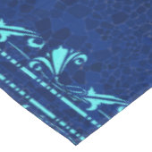 Amalfi tafelkleed in blauw en turquoise (Gekanteld)