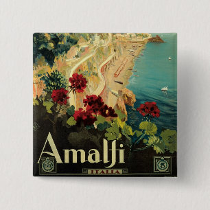 Amalfi Vierkante Button 5,1 Cm