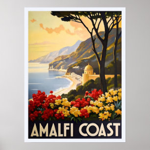 Amalfikust - Prachtige Uitzichten van de Italiaans Poster