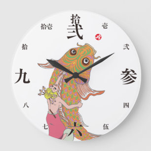 Amami is een meisje. grote klok