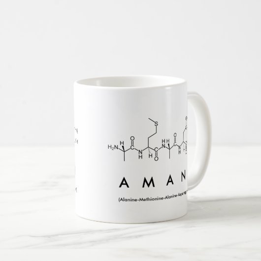 Aman peptide nom mug (Devant droit)