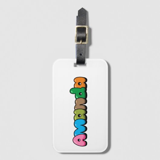 Amanda Bagagelabel (Voorkant (verticaal))