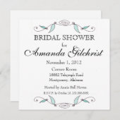 Amanda et Joseph - Invitation à la Fête des mariée (Devant / Derrière)