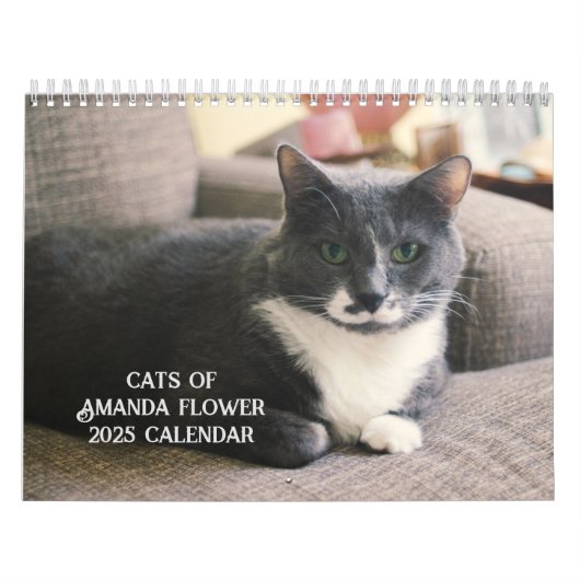 Amanda Flower Kattenkalender 2025 Kalender (Hoes)