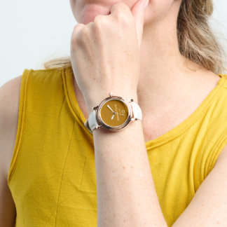 Amanda Forde ( jouw naam hier ) bloemenhorloge Horloge