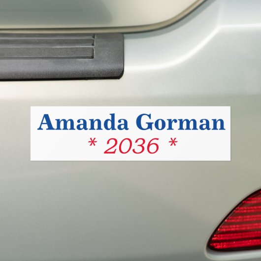 Amanda Gorman 2036 Bumpersticker (Op auto)