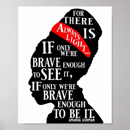 Amanda Gorman Quotes Poster (Voorkant)