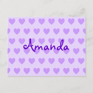 Amanda in het Paars Briefkaart