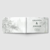 Amanda & Jordan Serene White Minimalist Gastenboek (Volledig)