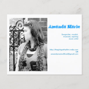 Amanda Marie visitekaartjes Flyer