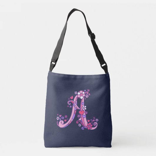 Amanda name en betekenis Een monogram zak Crossbody Tas (Achterkant)