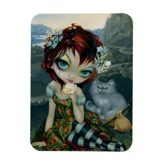 "Amanda Palmer Tarot: de dwaas" Flex Magnet Magneet (Verticaal)