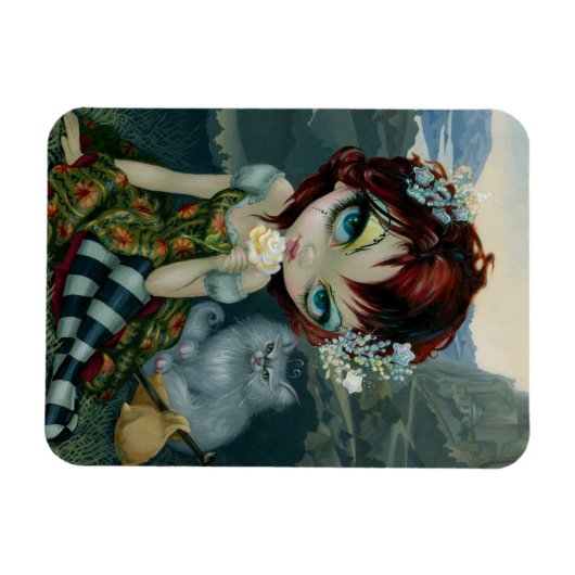 "Amanda Palmer Tarot : Le fou" Flex Magnet (Horizontal)