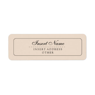 Amandel Custom Plain Bruiloft Etiket
