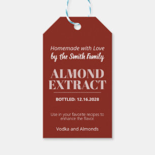 Amandel Extract Moderne Label Sticker ZEX_001b Cadeaulabel