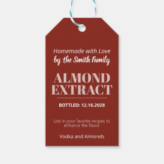Amandel Extract Moderne Label Sticker ZEX_001b Cadeaulabel