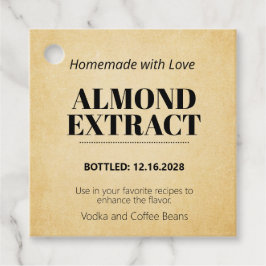 Amandel Extract Moderne Tag ZEX_001b Bedankjes Labels
