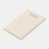 Amandel Kleur Plain Elegant Professioneel Modern Post-it® Notes (Schuin)