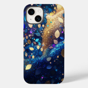 Amandelblauw Glitter iPhone Mate Stoer Hoesje
