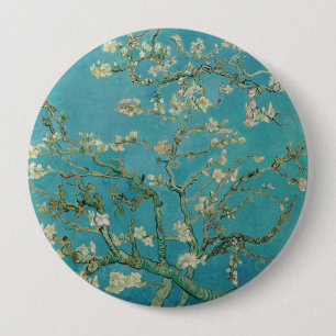 Amandelbloesem, olieverfschilderij, Vincent Van Go Ronde Button 4,0 Cm