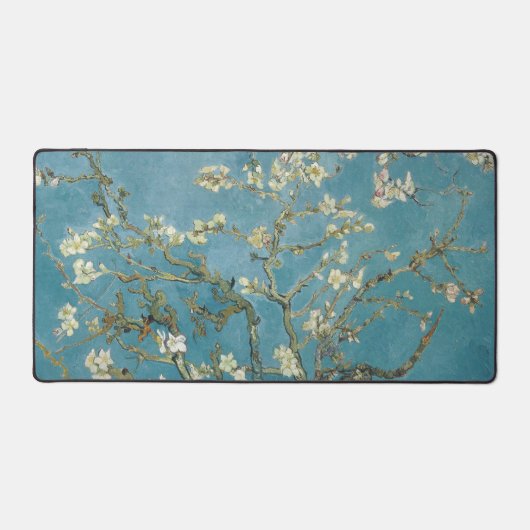 Amandelbloesems, beroemd schilderij bureaumat (Voorkant)
