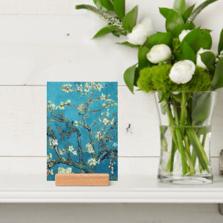 Amandelbloesems Print en houten Afbeelding Houder