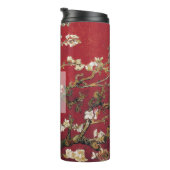 Amandelbloesems Rood Vincent van Gogh Kunst Monogr Thermosbeker (Geroteerd rechts)