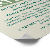 amandelbloesems van Gogh, kunstwinkel Poster (Hoek)