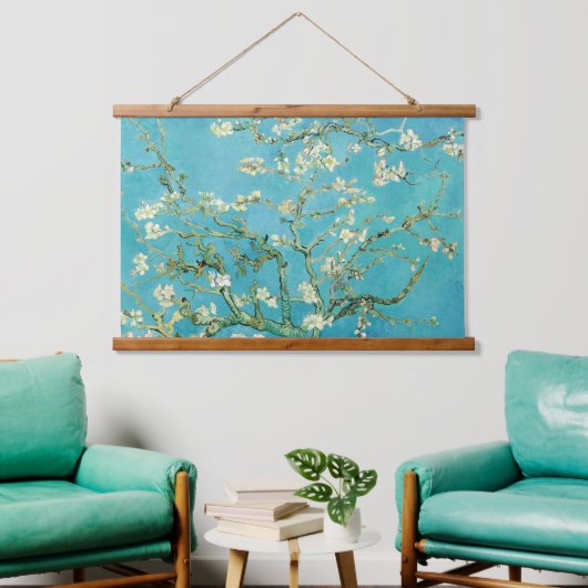 Amandelbloesems | Vincent van Gogh Hangend Wandkleed (Woonkamer)