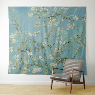 Amandelbloesemschilderij van Van Gogh Wandkleed
