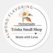  amandelextract label – gepersonaliseerd (Voorkant)