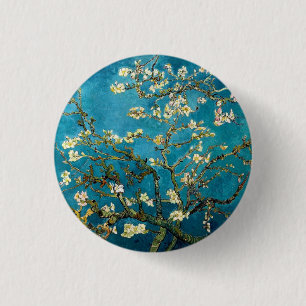 Amandelfilialen in Bloom Round Pinback Ronde Button 3,2 Cm
