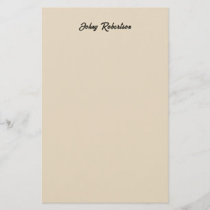 Amandelkleur Eenvoudig Elegant Professioneel Minim Briefpapier