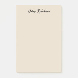 Amandelkleur Eenvoudig Elegant Professioneel Minim Post-it® Notes