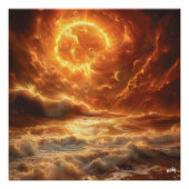 Amanecer Cósmico en el Mar Perfect Poster (Voorkant)