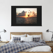 Amanecer en la bahia  canvas afdruk (Insitu (Slaapkamer))