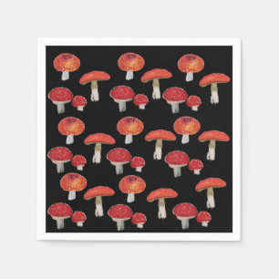 Amanita Muscaria Mushrooms Servet