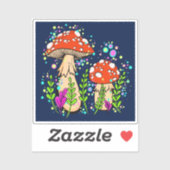 Amanita Mushrooms Vinyl Sticker (Vel)