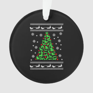 Amant chien de Noël Arbre de Noël T-shirt de vacan