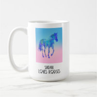 amant de cheval cadeau personnalisé tasse de café 