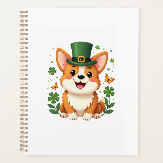 Amant de Corgi Trèfle Joyeux St Patrick (Devant)