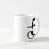 Amant de maths de tasse de graphique du numéro (Devant droit)