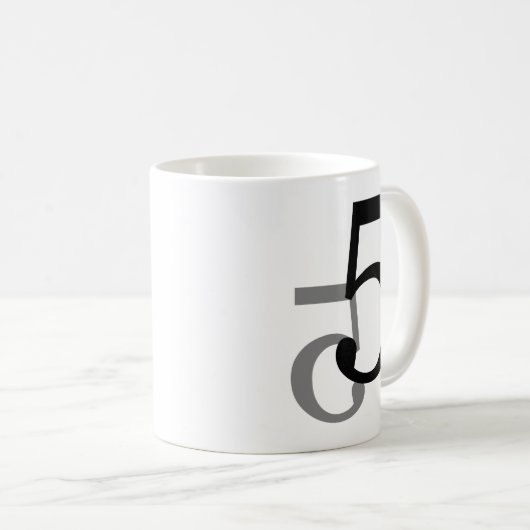 Amant de maths de tasse de graphique du numéro (Devant droit)