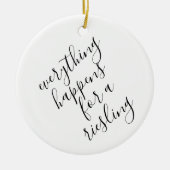 Amant du vin de Noël ornement en céramique (Devant)