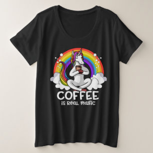 Amant potable de café magique de licorne