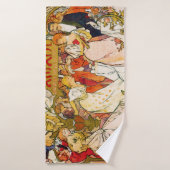 Amants, Alphonse Mucha (Serviette de bain)