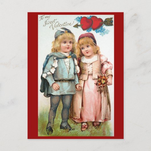 Amants antiques victoriens de carte postale de (Devant)